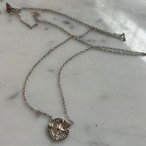 Sterling Silver Compass Necklace